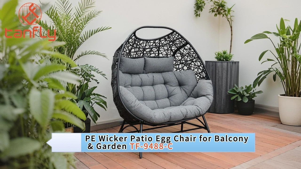 PE Wicker Patio Egg Chair for Balcony & Garden TF-9488-C