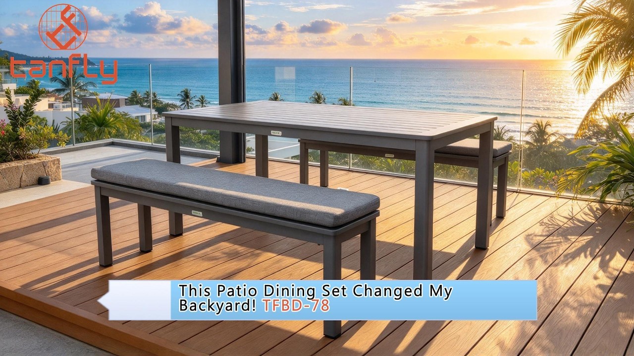 This Patio Dining Set Changed My Backyard! TFBD-78